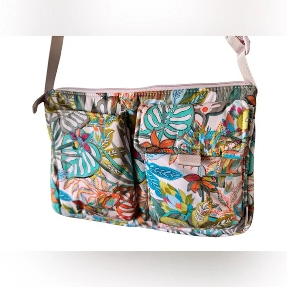 Vera Bradley • Utility Small Crossbody Bag/Recycled Cotton • Rain Forest Canopy - Picture 9 of 14
